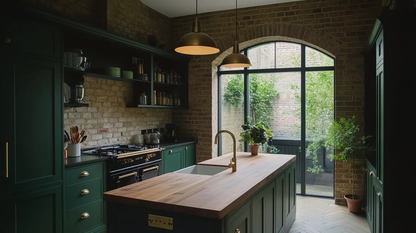 Bespoke handmade kitchen with island in Hackney, East London